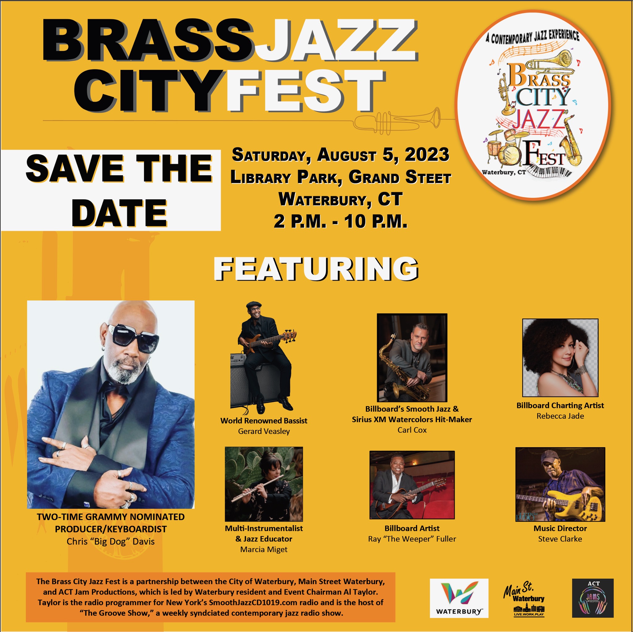 Brass City Jazz Fest – Waterbury is Up on Jazz!