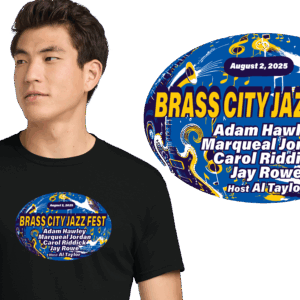 2025 6th Brass City Jazz Fest T-shirt